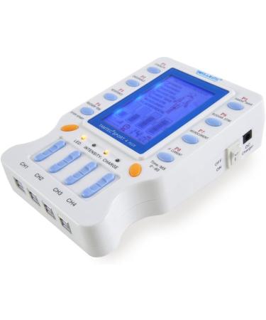 TAMTEC 4 Channel EMS TENS Unit - Pain Relief Therapy Rechargeable Muscle Stimulator with 20 Electrodes & 8 Modes - Buy Online on GoSupps.com