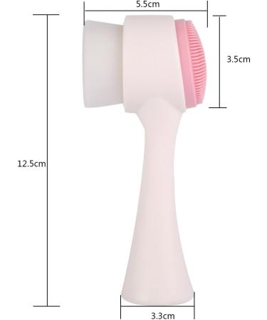 Manual Facial Cleansing Brush Fashion Soft Double Sides Facial Deep Cleansing Brush Face Skin Care Clean Brush for Facial Polish and Scrub - Buy Online on GoSupps.com