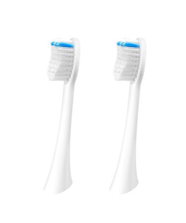 BTFO 2 Pcs Electric Toothbrush Heads for BTFO 1741-02 (White)
