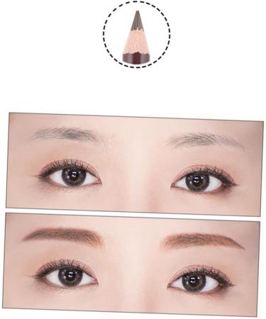 CANIGHT 2pcs Double Head Eyebrow Pencil Grey Brown Eyebrow Pencil Eyeshadow Pencil Eyebrow Pen Pencil 1 count (Pack of 1) As Shown - Buy Online on GoSupps.com