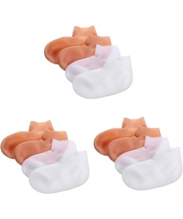 minkissy 6 Pairs Exfoliating Moisturizing Socks Cosmetic moisturizing Socks Moisture Enhancing Socks Lotion Socks Overnight Socks Reusable Moisture Socks Cracked Socks sebs spa Heel Women's - Buy Online on GoSupps.com