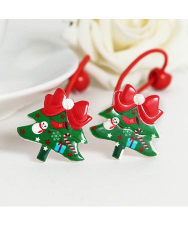 Lurrose 20 Pcs Christmas Antlers & Bells Hair Ties | Festive Girl's Ponytail Accessories - Buy Online on GoSupps.com
