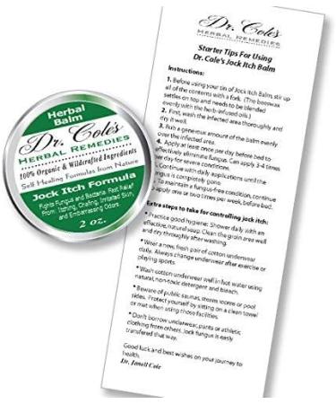 Dr. Cole's Organic Jock Itch Formula - Fungal Infection Relief for Ringworm, Itching, and Odor - Buy Online on GoSupps.com