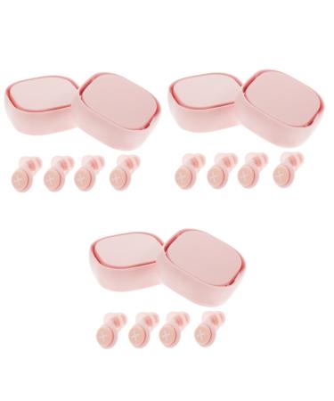 FOMIYES 6 Sets Girls' Noise Canceling Earplugs Noise Canceling Ear Buds Noise Cancelling Earplugs Swimming Ear Plug Travel Earplugs Nano Student Pink to Sleep Airplane