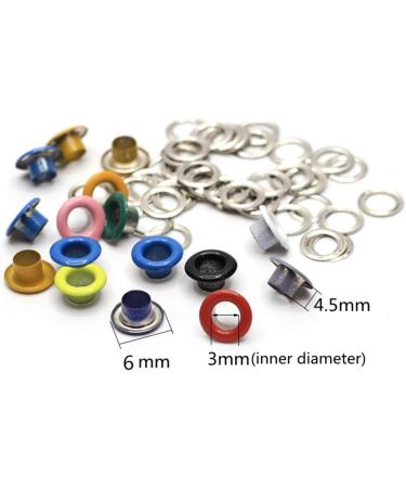 Honkoolly 420 Set 3mm Metal Eyelets - Mixed Colors Round Grommets for Crafting - 30 Sets/Colors - Buy Online on GoSupps.com