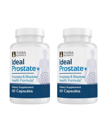 Ideal Prostate - Powerful Prostate Supplement for Men  Natural Prostate Relief with Saw Palmetto Beta Sitosterol Lycopene Zinc Horsetail & Vitamin D3 (2 Bottles)