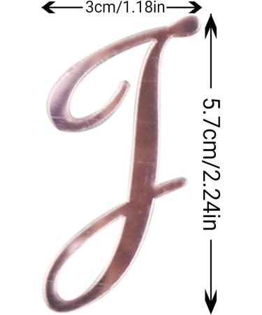 Letter Cake Toppers Acrylic Alphabet Cupcake Topper A-Z Cake Letters DIY Cake Decorations for Birthday Wedding Graduation Baby Shower Rose Gold - Buy Online on GoSupps.com