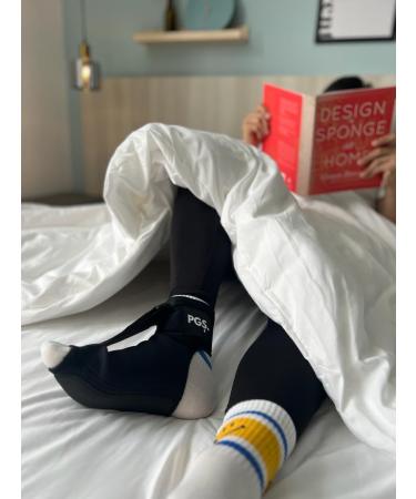 PGS Plantar Fasciitis Night Splint Sock Support - Adjustable Dorsiflexion Strap for Men & Women - Pain Relief for Heel Spur Achilles Tendonitis & Foot Drop - Medium Size - Buy Online on GoSupps.com