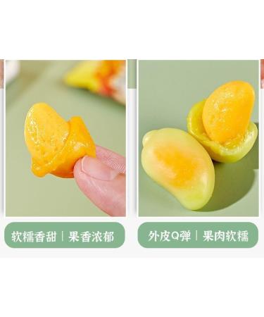 Thai Mango Soft Candy 76g/bag Mango Peelable Candy Fruit Juice Fudge Peeling Gummy Candy Healthy Desserts Gummy candy Wedding Candies Sweets peeled fruit candy snack gifts (Green mango 3bag) Green mango 3bag - Buy Online on GoSupps.com