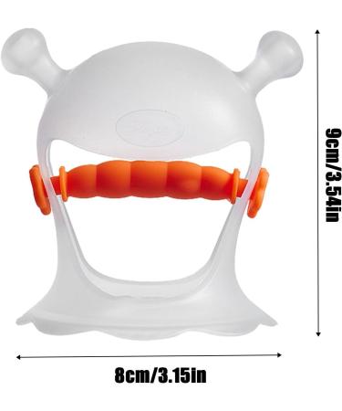 BAOK Hand Biting Rings for Babies | Anti-Drop Silicone Bite Ring Toys | Durable Dental Play Stuff | Safe Baby Gifts - Orange - Buy Online on GoSupps.com