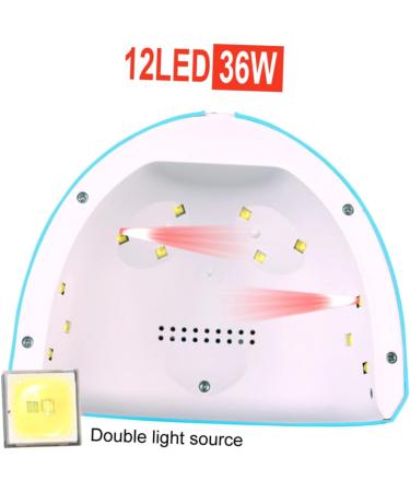 Healeved 2pcs 12 Nail Dryer Nail Art Tools Accessories Gel Nail Curing Gel LED Dryer Manicure Tool Nail Polish Dryer Nail Gel Polish Curing Machine Grill - Buy Online on GoSupps.com