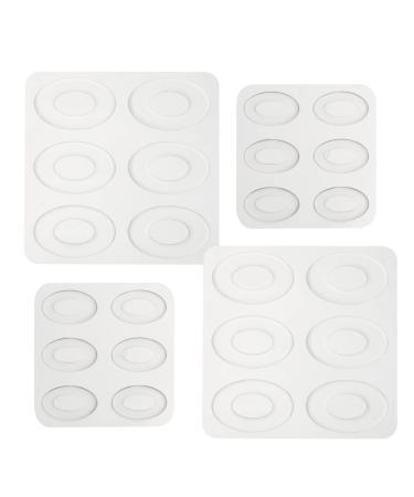 Corn Cushions for Feet: 24pcs Self Adhesive Foot Care Cushions to Pad and Protect Corns (Transparent)