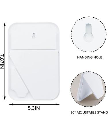 Nutair 8-Inch Portable Princess Mirror - 2Pcs Desktop Makeup Mirror, Dual-Purpose Square Mirror Blue - Buy Online on GoSupps.com