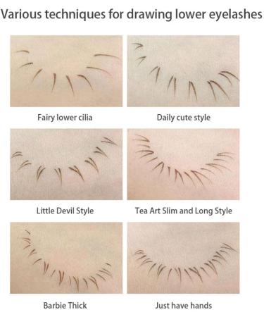 Wokii Double Tip Lower Eye Liner Liquid Liner Eye Liner Pencils Waterproof Liquid Eyeliner Eyelash Pencil Long Lasting Sweat Proof Without Taking Off Makeup - Buy Online on GoSupps.com