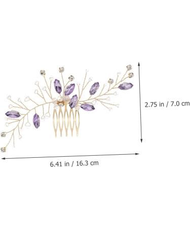 Housoutil diamond wedding hair accessories for brides hair accessories bride prom Xiuhe clothing child wedding vintage hair comb wedding accessories for brides hair comb clips - Buy Online on GoSupps.com