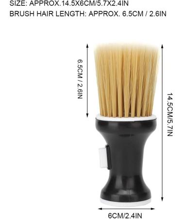 Barber Neck Brush Neck Duster Brush for Hair Cutting Soft Neck Cleaning Brush Hairdressing Neck Face Duster Brush (Black) - Buy Online on GoSupps.com