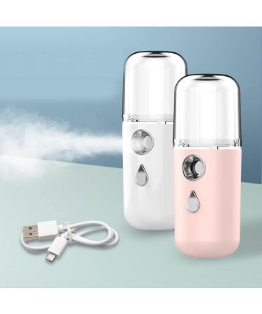 Angoily Nano Water Replenishing Instrument Hand Held Steamer Mini Humidifier Face Humidifier Mini Face Steamer Facial Mister Cool Mist Steamer Portable The Face White Set Plastic - Buy Online on GoSupps.com