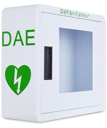 Qianmei AED Defibrillator storage cabinet for the interior wall-mounted heart defibrillation alarm box made of steel suitable for most AED models for home office nursing