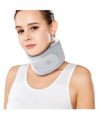 Human neck brace for sleeping neck stretcher neck support neck bandage for neck pain and support stable for relieving pressure on the cervical spine for women men (gray M) M Gray