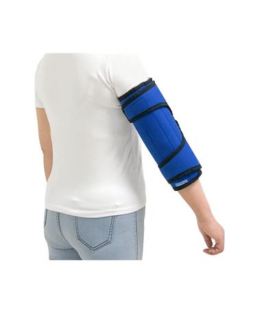 Zelen Elbow Splint Immobilizer Elbow Brace Support Cubital Tunnel Syndrome Brace Night Elbow Ulnar Nerve Splint for Sleeping Arm Stabilizer Brace for Tendonitis Arthritis (Large)