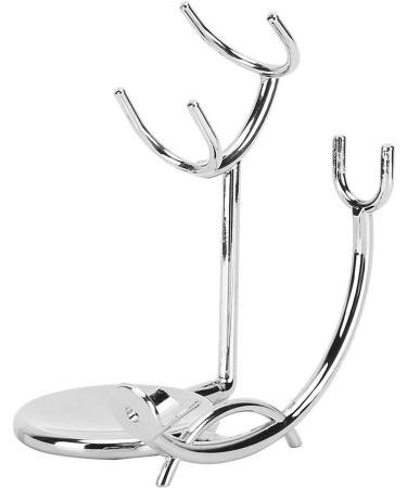 ZLXHDL Razor Stand - Premium Manual Shaving Brush & Soap Dish Holder - Durable Electroplated Metal for Perfect Grooming - Buy Online on GoSupps.com