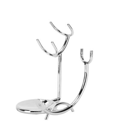 Premium Hand Shaving Brush Set with Soap Dish & Electroplated Metal Stand - Multifunctional Solid Holder for Ultimate Grooming Experience - Buy Online on GoSupps.com