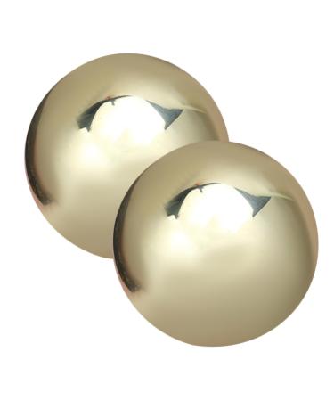 Yarnow 1 pair of massage balls for hand exercises Baoding Fitnessball Finger Fitness Ball Massage balls for the palms Hand training ball Baoding balls massage handballs boccia fixed brass