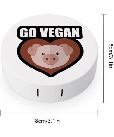 Love Pig Go Vegan Contact Lens Kit - Cute Portable Storage Box with Mirror | Ideal for Travel - Buy Online on GoSupps.com