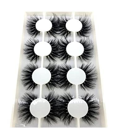 HBZGTLAD 2021 3D Mink False Eyelashes - 8 Pairs Long Natural Fake Lashes for Stunning Beauty | Eyelash Extension JM-4 - Buy Online on GoSupps.com