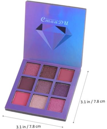 Balacoo Metallic Eye Shadow Palettes 9 Eyeshadow Women Eye Shadow Makeup Palette Powder Eye Shadow Metallic Color 1 count (Pack of 1) Purple - Buy Online on GoSupps.com