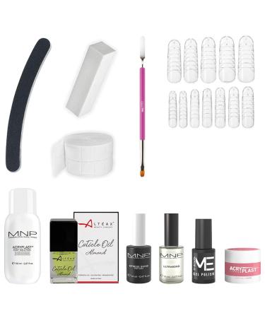 Acrylgel mesauda acryplast cover pink 10 grams of professional set with accessories + free gel polish 5 ml and nail skin oil Alt ax Rosa cover pink