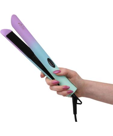 Aria Beauty Ultra Sleek Ombre Hair Straightener - 1" Tourmaline Ceramic Quick Heat Adjustable Temp 450 F Dual Voltage - Buy Online on GoSupps.com