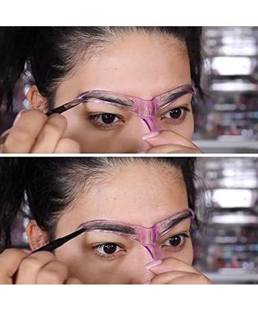 Reusable Eyebrow Stencils Set | 8 Elegant Shapes for Perfect Brows | Makeup Tools with Holder for Flawless Application - Buy Online on GoSupps.com