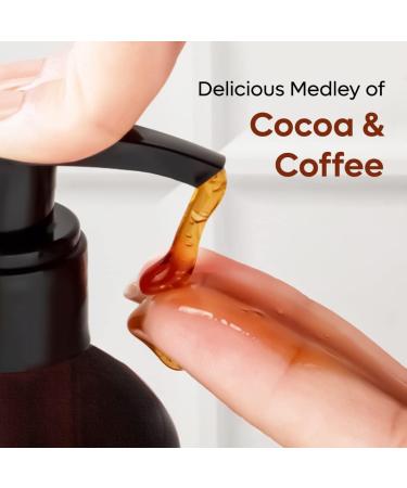 Coffee Body Wash with Cocoa | De-Tan & Deep Cleansing Gel | Vitamin E Enriched | Energizing Chocolate Aroma | Unisex | 200ml - Buy Online on GoSupps.com