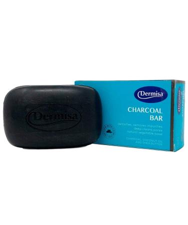 Buy Dermisa Charcoal Bar - Natural Cleansing with Activated Charcoal Coconut Oil & Shea Butter | Paraben-Free | 3 OZ (1-Pack) - International Shipping Available - Buy Online on GoSupps.com