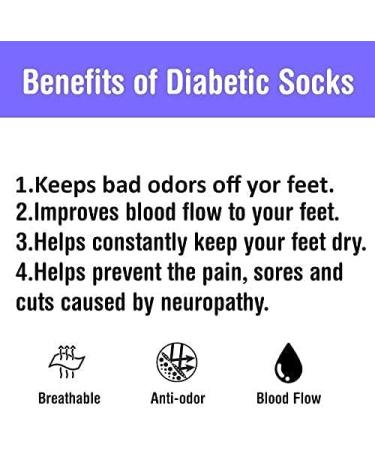 Crew Cotton Diabetic Socks for Men and Women - Size 13-15, Black (6 Pairs) - Buy Online on GoSupps.com