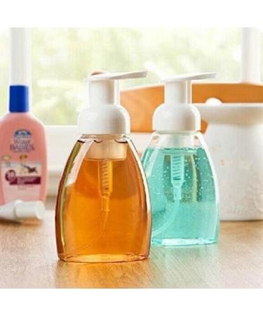250ml Refillable Foam Pump Bottles - 2 Pack for Makeup Shampoo Facial Cleanser & DIY Hand & Body Wash - Buy Online on GoSupps.com