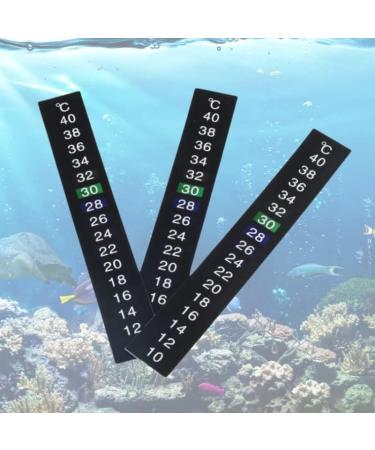 Buy HSTHE SEA 10-Piece Aquarium Adhesive Thermometer | 10-40 Temperature Strip | Accurate Water Temperature Measurement - Buy Online on GoSupps.com