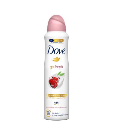 Dove Go Fresh Pomegranate & Lemon Verbena Deodorant Spray 150 ml / 5 oz (6-Pack) Lemon Verbena Pomegranate 6 Ounce (Pack of 5)