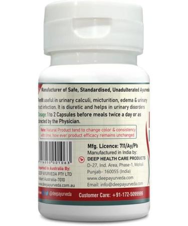 DEEP AYURVEDA Renfit: Ayurvedic Medicine for Kidney Stone, Urinary Incontinence & Swelling - 30 Vegan Capsules - Buy Online on GoSupps.com