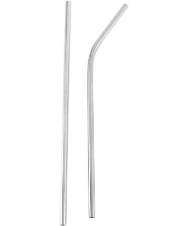 Plumflex 100pcs Metal Straws Can Be Reused 304 Stainless Steel Drinking Water Pipes 215 Mm x 6 Mm Curved Straws and 50 Straight Straws - Buy Online on GoSupps.com