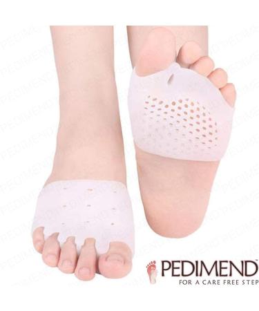 Pedimend Gel Toe Separators & Metatarsal Pads - 2 Pairs for Overlapping Toes, Bunions & Hallux Valgus - Pain Relief & Toe Straightener - Buy Online on GoSupps.com