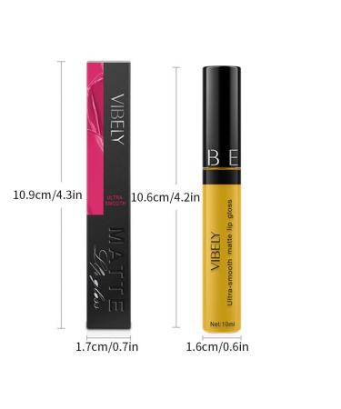 Vibely Matte Liquid Lipstick Set - Waterproof Velvety High Pigmented Lip Gloss for Women & Girls - Perfect Gift - Buy Online on GoSupps.com