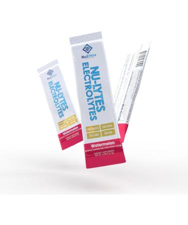 NuEthix Formulations NU-LYTES Electrolytes Hydration Packets Zero Calories Zero Sugar Zero Carbs Non-GMO Electrolytes Powder Packets Glycogen Replenishment 15 Servings (Watermelon) - Buy Online on GoSupps.com