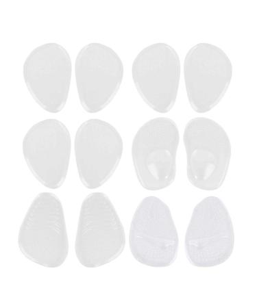 Milisten 6 Pairs Cushioned Insoles Pads Half Foot Cushion Foot Cushions Foot Pads Mens Shoe Inserts Foot Care Product feet Pads Mens Insoles Cork Insoles High Heel Half pad Man