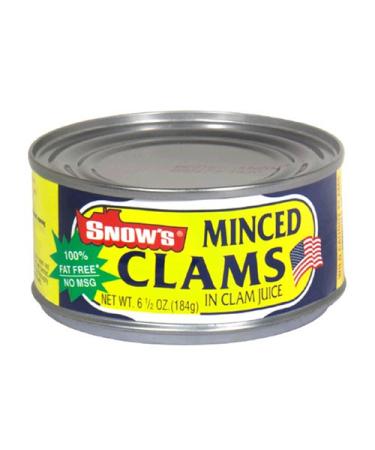Snows Clam Minced, 6.5-Ounce Cans (Pack of 12)