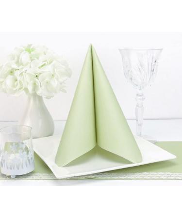 50 APARTina Light Lime Green Fabric-Like Airlaid Napkins - 40x40 cm Premium Quality | International Shipping - Buy Online on GoSupps.com