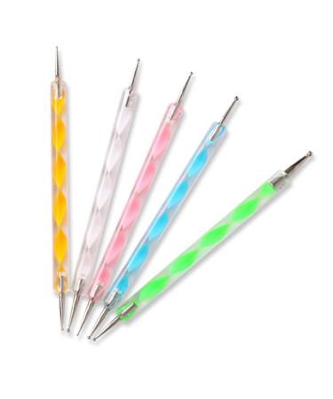 Gemini_mall DIY Drawing Painting Dotting Pen & Nail Tool Set Polishing File & Brush for Perfect Manicure - Buy Online on GoSupps.com