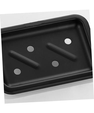 Ciieeo Bathroom Soap Holder Bathroom Soap Organizer Lipstick Case Soap Dish Holder Heart Shaped Rug Wall Soap Dish Soapdish Suction Cup Soap Holder Soap Rack Drain Rack Space Aluminum Black 12.6x8.4x3cm - Buy Online on GoSupps.com