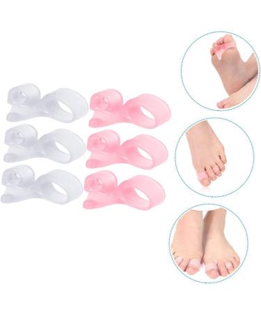 FOMIYES Double Hole Toe Splitter Hammer Straightener & Pedicure Tools - 12pcs | Bunion Orthopedic Toe Separator & Foot Valgus Protector - 5.6x2cm - Buy Online on GoSupps.com